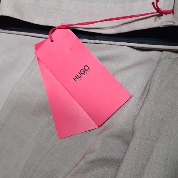 Hugo Boss Unhemmed Trousers Pants Size 38‎ NWT - Picture 2 of 6